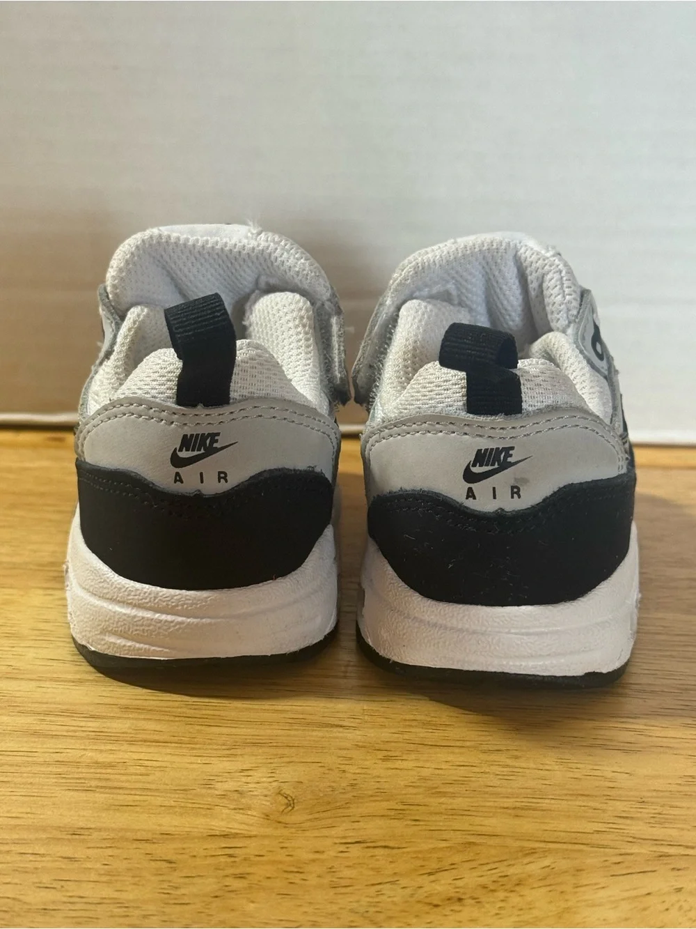 Nike Air Max 1 EasyOn Shoes DZ3309-106 Baby Toddler Size 4C White / Black